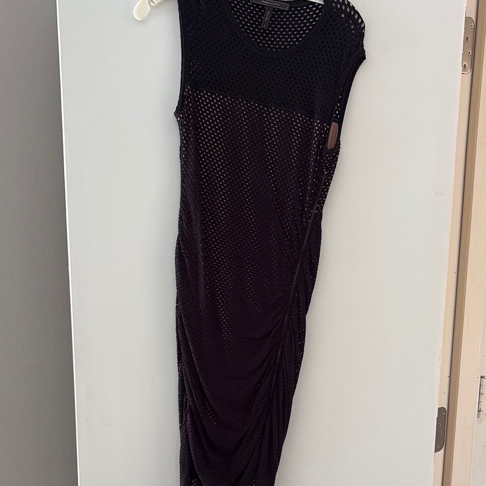 Elegant Black Mesh Dress